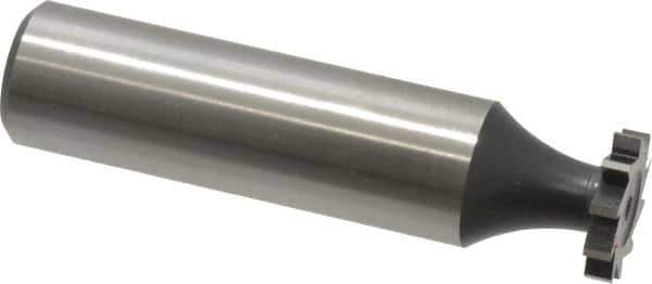 Interstate - 1/2" Diam x 3/32" Face Width, Cobalt, 8 Teeth, Shank Connection Woodruff Keyseat Cutter - Uncoated, 2-3/32" OAL x 1/2" Shank, Straight Teeth, ANSI 304, Old Standard 2 - Industrial Tool & Supply