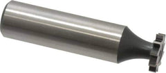 Interstate - 1/2" Diam x 3/32" Face Width, Cobalt, 8 Teeth, Shank Connection Woodruff Keyseat Cutter - Uncoated, 2-3/32" OAL x 1/2" Shank, Straight Teeth, ANSI 304, Old Standard 2 - Industrial Tool & Supply