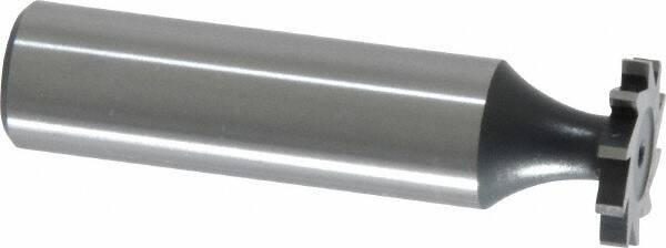 Interstate - 5/8" Diam x 3/32" Face Width, Cobalt, 8 Teeth, Shank Connection Woodruff Keyseat Cutter - Uncoated, 2-3/32" OAL x 1/2" Shank, Straight Teeth, ANSI 305, Old Standard 4 - Industrial Tool & Supply