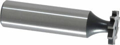 Interstate - 5/8" Diam x 3/32" Face Width, Cobalt, 8 Teeth, Shank Connection Woodruff Keyseat Cutter - Uncoated, 2-3/32" OAL x 1/2" Shank, Straight Teeth, ANSI 305, Old Standard 4 - Industrial Tool & Supply