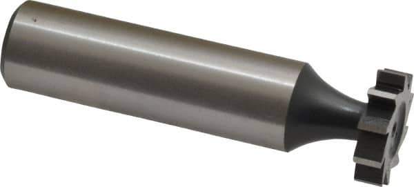 Interstate - 5/8" Diam x 5/32" Face Width, Cobalt, 8 Teeth, Shank Connection Woodruff Keyseat Cutter - Uncoated, 2-5/32" OAL x 1/2" Shank, Straight Teeth, ANSI 505, Old Standard 6 - Industrial Tool & Supply