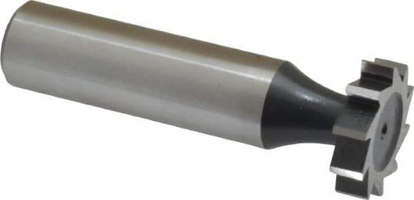 Interstate - 3/4" Diam x 3/16" Face Width, Cobalt, 10 Teeth, Shank Connection Woodruff Keyseat Cutter - Uncoated, 2-3/16" OAL x 1/2" Shank, Straight Teeth, ANSI 606, Old Standard 9 - Industrial Tool & Supply