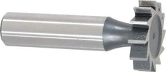 Interstate - 1" Diam x 1/4" Face Width, Cobalt, 12 Teeth, Shank Connection Woodruff Keyseat Cutter - Uncoated, 2-1/4" OAL x 1/2" Shank, Straight Teeth, ANSI 808, Old Standard 15 - Industrial Tool & Supply