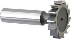 Interstate - 1-1/4" Diam x 1/4" Face Width, Cobalt, 14 Teeth, Shank Connection Woodruff Keyseat Cutter - Uncoated, 2-1/4" OAL x 1/2" Shank, Straight Teeth, ANSI 810, Old Standard 21 - Industrial Tool & Supply