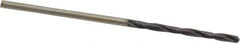 Chicago-Latrobe - 1/16" 135° High Speed Steel Jobber Drill - TiAlN Finish, Right Hand Cut, Spiral Flute, Straight Shank, 1-7/8" OAL, Split Point - Industrial Tool & Supply