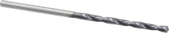 Chicago-Latrobe - 3/32" 135° High Speed Steel Jobber Drill - TiAlN Finish, Right Hand Cut, Spiral Flute, Straight Shank, 2-1/4" OAL, Split Point - Industrial Tool & Supply