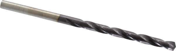 Chicago-Latrobe - 9/64" 135° High Speed Steel Jobber Drill - TiAlN Finish, Right Hand Cut, Spiral Flute, Straight Shank, 2-7/8" OAL, Split Point - Industrial Tool & Supply