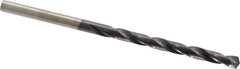 Chicago-Latrobe - 9/64" 135° High Speed Steel Jobber Drill - TiAlN Finish, Right Hand Cut, Spiral Flute, Straight Shank, 2-7/8" OAL, Split Point - Industrial Tool & Supply