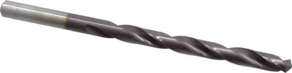 Chicago-Latrobe - 15/64" 135° High Speed Steel Jobber Drill - TiAlN Finish, Right Hand Cut, Spiral Flute, Straight Shank, 3-7/8" OAL, Split Point - Industrial Tool & Supply