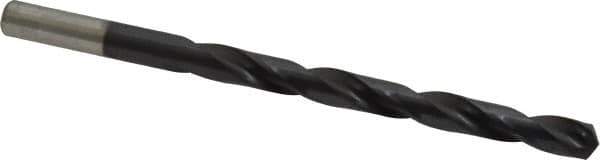 Chicago-Latrobe - Letter E (1/4) 135° High Speed Steel Jobber Drill - TiAlN Finish, Right Hand Cut, Spiral Flute, Straight Shank, 4" OAL, Split Point - Industrial Tool & Supply