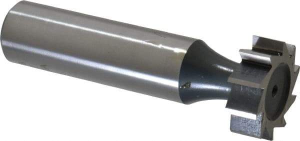 Interstate - 3/4" Diam x 1/4" Face Width, Cobalt, 10 Teeth, Shank Connection Woodruff Keyseat Cutter - Uncoated, 2-1/4" OAL x 1/2" Shank, Straight Teeth, ANSI 806, Old Standard 91 - Industrial Tool & Supply