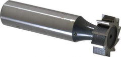 Interstate - 3/4" Diam x 1/4" Face Width, Cobalt, 10 Teeth, Shank Connection Woodruff Keyseat Cutter - Uncoated, 2-1/4" OAL x 1/2" Shank, Straight Teeth, ANSI 806, Old Standard 91 - Industrial Tool & Supply
