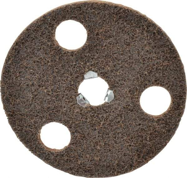 Norton - 5" Coarse Grade Aluminum Oxide Deburring Disc - 5/8-11 Threaded Center Hole, Quick Change Connection - Industrial Tool & Supply