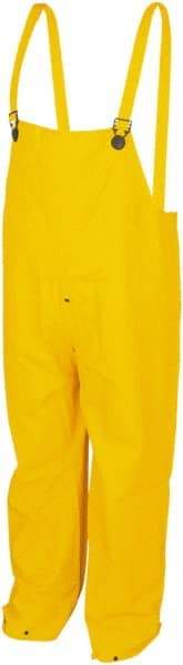 MCR Safety - Size 5XL, Yellow, Rain Overall - Snap Ankle, Take Up Snaps Wrist - Industrial Tool & Supply