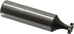 Interstate - 5/16" Diam x 1/16" Face Width, Cobalt, 8 Teeth, Shank Connection Woodruff Keyseat Cutter - Uncoated, 2-1/16" OAL x 1/2" Shank, Straight Teeth, ANSI 202-1/2, Old Standard 206 - Industrial Tool & Supply