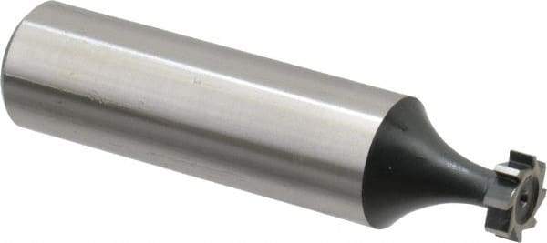 Interstate - 5/16" Diam x 3/32" Face Width, Cobalt, 6 Teeth, Shank Connection Woodruff Keyseat Cutter - Uncoated, 2-3/32" OAL x 1/2" Shank, Straight Teeth, ANSI 302-1/2, Old Standard 207 - Industrial Tool & Supply