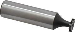 Interstate - 3/8" Diam x 1/16" Face Width, Cobalt, 6 Teeth, Shank Connection Woodruff Keyseat Cutter - Uncoated, 2-1/16" OAL x 1/2" Shank, Straight Teeth, ANSI 203, Old Standard 211 - Industrial Tool & Supply