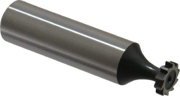 Interstate - 3/8" Diam x 3/32" Face Width, Cobalt, 6 Teeth, Shank Connection Woodruff Keyseat Cutter - Uncoated, 2-3/32" OAL x 1/2" Shank, Straight Teeth, ANSI 303, Old Standard 212 - Industrial Tool & Supply