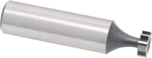 Interstate - 3/8" Diam x 1/8" Face Width, Cobalt, 6 Teeth, Shank Connection Woodruff Keyseat Cutter - Uncoated, 2-1/8" OAL x 1/2" Shank, Straight Teeth, ANSI 403, Old Standard 213 - Industrial Tool & Supply