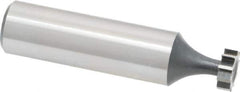 Interstate - 3/8" Diam x 1/8" Face Width, Cobalt, 6 Teeth, Shank Connection Woodruff Keyseat Cutter - Uncoated, 2-1/8" OAL x 1/2" Shank, Straight Teeth, ANSI 403, Old Standard 213 - Industrial Tool & Supply