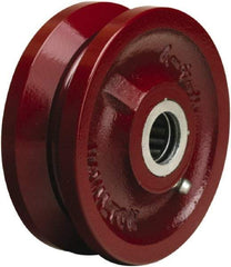 Hamilton - 4 Inch Diameter x 1-1/2 Inch Wide, Cast Iron Caster Wheel - 600 Lb. Capacity, 1-3/4 Inch Hub Length, 5/8 Inch Axle Diameter, Straight Roller Bearing - Industrial Tool & Supply