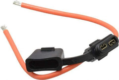 Ferraz Shawmut - 30 Amp AF Black Automotive Fuse Holder - 32 Volt, Orange #12 Wire - Industrial Tool & Supply