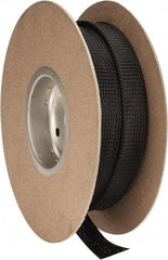 Techflex - Black Braided Expandable Cable Sleeve - 50' Coil Length, -103 to 257°F - Industrial Tool & Supply