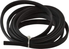 Techflex - Black Braided Expandable Cable Sleeve - 10' Coil Length, -103 to 257°F - Industrial Tool & Supply