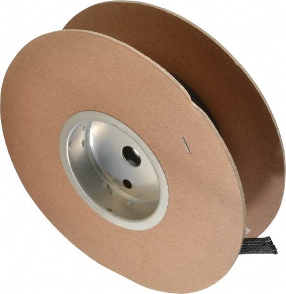 Techflex - Black Braided Expandable Cable Sleeve - 50' Coil Length, -103 to 257°F - Industrial Tool & Supply