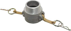 EVER-TITE Coupling Products - 2" Aluminum Cam & Groove Suction & Discharge Hose Female Coupler Male NPT Thread - Part B, 2" Thread, 250 Max psi - Industrial Tool & Supply