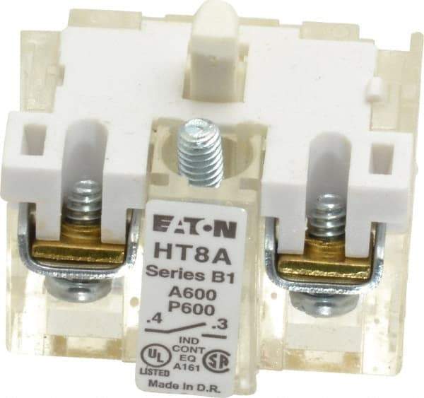 Eaton Cutler-Hammer - 1 to 500 mA, Electrical Switch Contact Block - 5 to 28 Volt, 30-1/2mm Hole, For Use with Indicating Lights, Pushbuttons - Industrial Tool & Supply