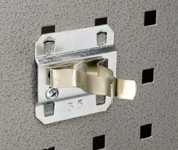 Triton - Extended Spring Clip Pegboard Hook - 2" Projection, Steel - Industrial Tool & Supply