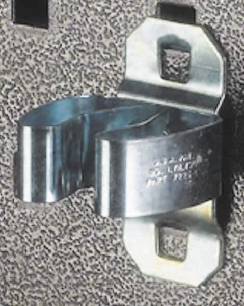 Triton - Spring Clip Standard Pegboard Hook - 1-1/2" Projection, Steel - Industrial Tool & Supply