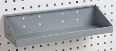 Triton - 18" Long LocBoard Shelf Pegboard Hook - 6-11/16" Projection, Steel - Industrial Tool & Supply