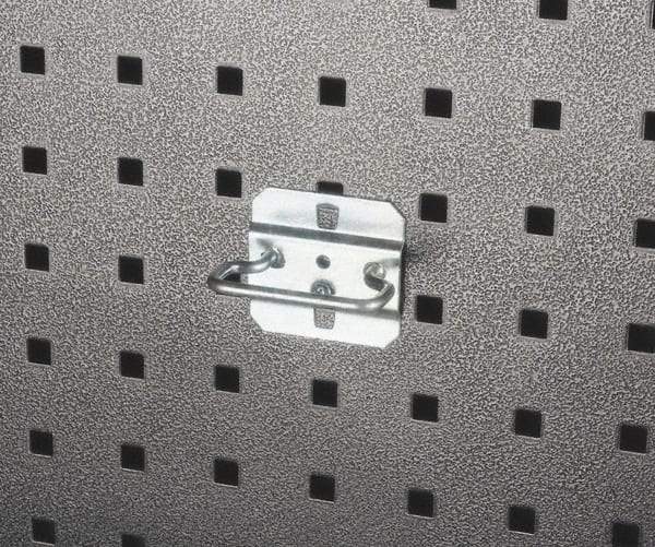 Triton - 3/16" Diam, 1-13/32" Long Closed Hammer/Plier Holder Pegboard Hook - 1-1/2" Projection, Steel - Industrial Tool & Supply