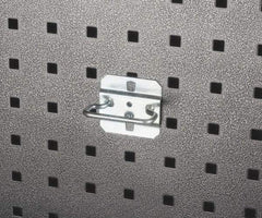 Triton - 3/16" Diam, 1-13/32" Long Closed Hammer/Plier Holder Pegboard Hook - 1-1/2" Projection, Steel - Industrial Tool & Supply