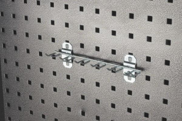 Triton - 1-13/32" Long Multi-Prong Tool/Wrench Holder Pegboard Hook - 1-1/2" Projection, Steel - Industrial Tool & Supply