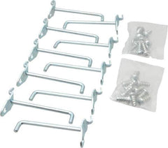 Triton - 3/16" Diam, 2-3/4" Long Single Angled End Pegboard Hook - 3-3/8" Projection, 90° Bend, 1/2" Bend Length, Steel - Industrial Tool & Supply