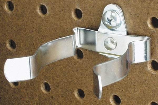 Triton - Spring Clip/Spray Can Holder Pegboard Hook - 2-7/8" Projection, Steel - Industrial Tool & Supply