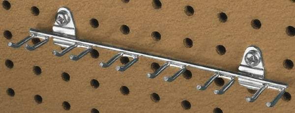 Triton - 1-13/32" Long Multi-Prong Tool/Wrench Holder Pegboard Hook - 1-1/2" Projection, Steel - Industrial Tool & Supply