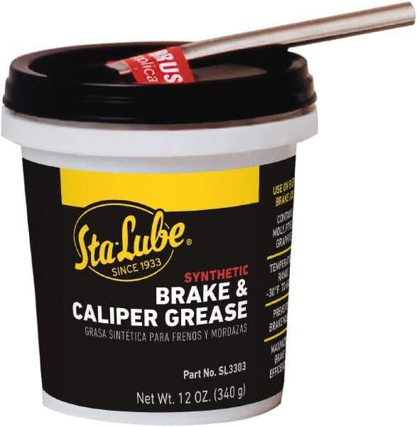 CRC - 12 oz Tub Synthetic High Temperature Grease - Black, High Temperature, 450°F Max Temp, NLGIG 2, - Industrial Tool & Supply