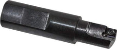 Cutting Tool Technologies - 5/8" Cut Diam, 0.28" Max Depth of Cut, 3/4" Shank Diam, 3" OAL, Indexable Square Shoulder Centercutting End Mill - SDEB 2.522, SDEH 2.522 Inserts, Flatted Shank, 90° Lead Angle - Industrial Tool & Supply