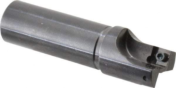 Cutting Tool Technologies - 7/8" Cut Diam, 0.28" Max Depth of Cut, 3/4" Shank Diam, 3" OAL, Indexable Square Shoulder Centercutting End Mill - SPEH 2.522 Inserts, Flatted Shank, 90° Lead Angle - Industrial Tool & Supply