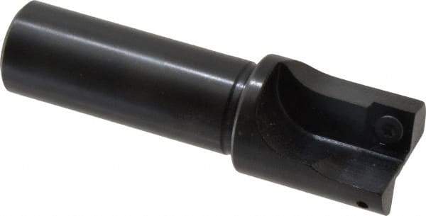 Cutting Tool Technologies - 1" Cut Diam, 0.34" Max Depth of Cut, 3/4" Shank Diam, 3-1/4" OAL, Indexable Square Shoulder Centercutting End Mill - SPEB 322, SPEH 322 Inserts, Flatted Shank, 90° Lead Angle - Industrial Tool & Supply