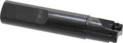 Cutting Tool Technologies - 5/8" Cut Diam, 0.22" Max Depth of Cut, 5/8" Shank Diam, 3.12" OAL, Indexable Square Shoulder End Mill - SPEH 222 Inserts, Weldon Shank, 90° Lead Angle - Industrial Tool & Supply