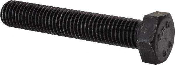 Value Collection - M12x1.75mm Metric Coarse, 70mm Length Under Head Hex Head Cap Screw - Fully Threaded, Grade 8.8 Steel, Uncoated, 19mm Hex - Industrial Tool & Supply