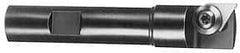 APT - 18mm Cut Diam, 1/2" Shank Diam, 3" OAL, Indexable Square Shoulder End Mill - TPG 221, TPG 222, TPG 223 Inserts, Weldon Shank, 90° Lead Angle, Series Tri-Dex - Industrial Tool & Supply