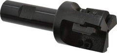 APT - 1-1/2" Cut Diam, 0.65" Max Depth of Cut, 3/4" Shank Diam, 3-7/8" OAL, Indexable Square Shoulder End Mill - TPC 32..., TPG 32., TPU 32. Inserts, Weldon Shank, 90° Lead Angle, Series Tri-Dex - Industrial Tool & Supply