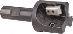 APT - 1-3/4" Cut Diam, 0.65" Max Depth of Cut, 3/4" Shank Diam, 3-7/8" OAL, Indexable Square Shoulder End Mill - TPC 32..., TPG 32., TPU 32. Inserts, Weldon Shank, 90° Lead Angle, Series Tri-Dex - Industrial Tool & Supply
