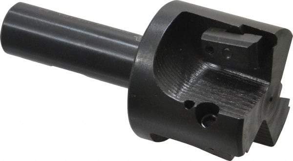 APT - 2" Cut Diam, 0.65" Max Depth of Cut, 3/4" Shank Diam, 3-7/8" OAL, Indexable Square Shoulder End Mill - TPC 32..., TPG 32., TPU 32. Inserts, Weldon Shank, 90° Lead Angle, Series Tri-Dex - Industrial Tool & Supply